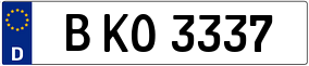 Truck License Plate